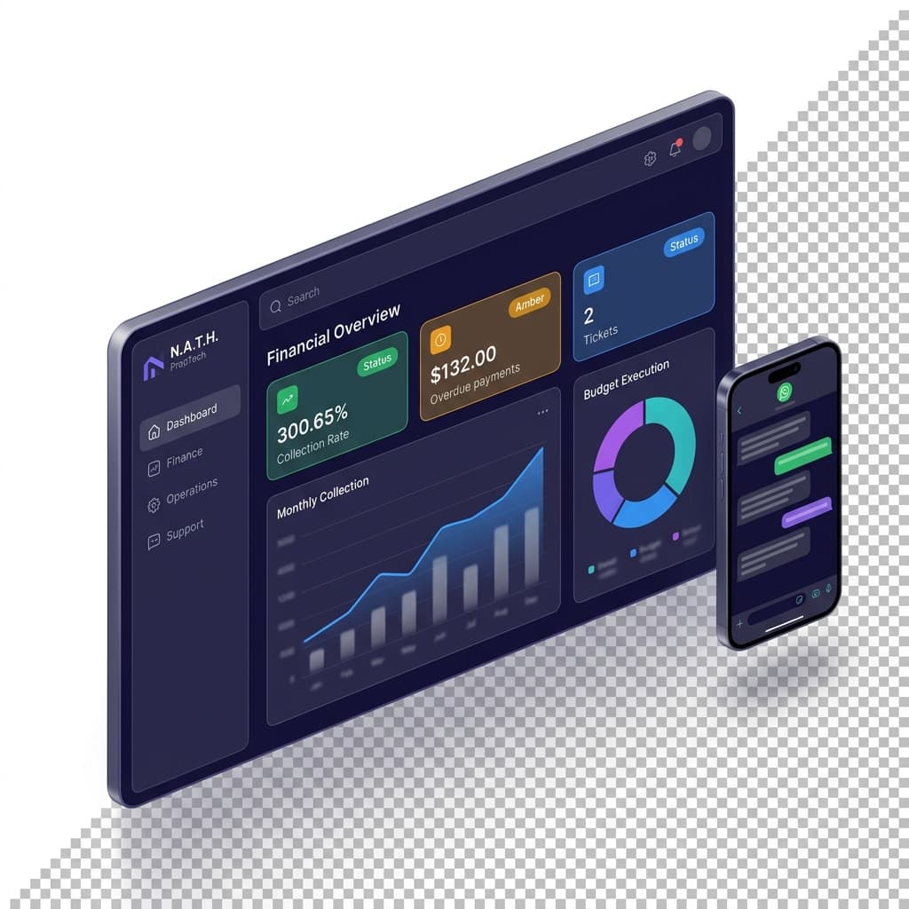 Property-H Dashboard - Financial Overview with AI Chat